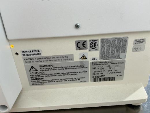 GE Datex-Ohmeda S/5 F-CM1-02 Clinical Patient Monitor Module-cover