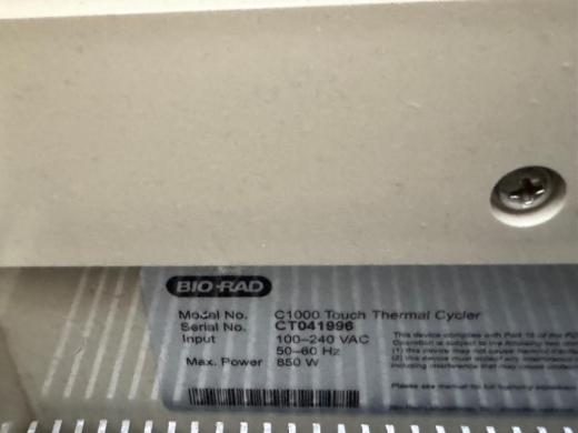 Bio-Rad C1000 Touch Thermocycler with CFX96 Real-Time PCR Module-cover