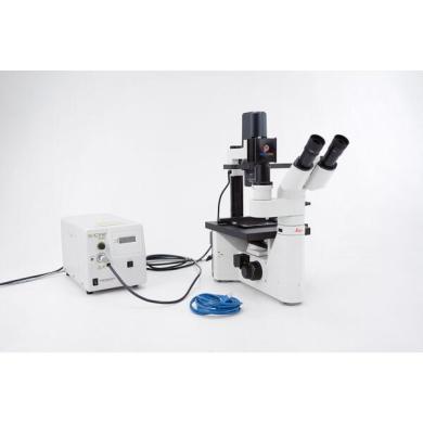 Leica DMIL LED Fluorescence Microscope with 20x, 63x, 100x Objectives and X-Cite XTC200 Illumination System-cover