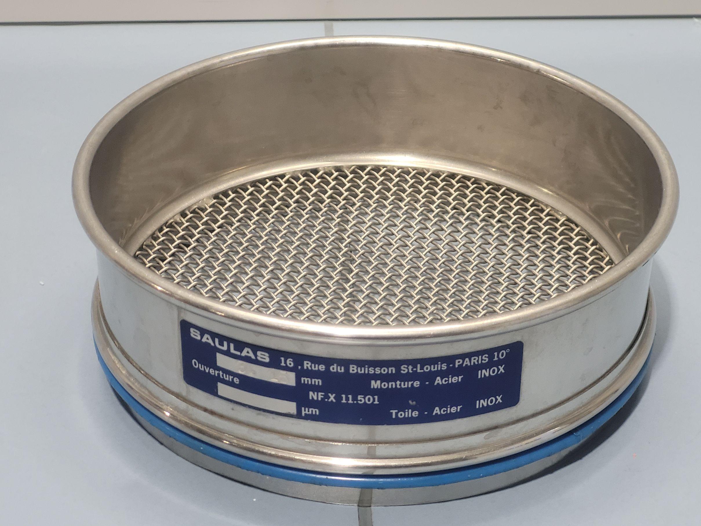 SAULAS 200x50mm Stainless Steel Test Sieve - 3.15mm