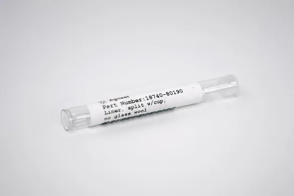 Agilent 18740-80190 Straight Split GC Inlet Liner with Cup for Manual Injections