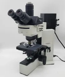 Olympus BX40 Fluorescence Microscope with Trinocular Head and 10x, 40x, 100x Objectives, 2 of 8