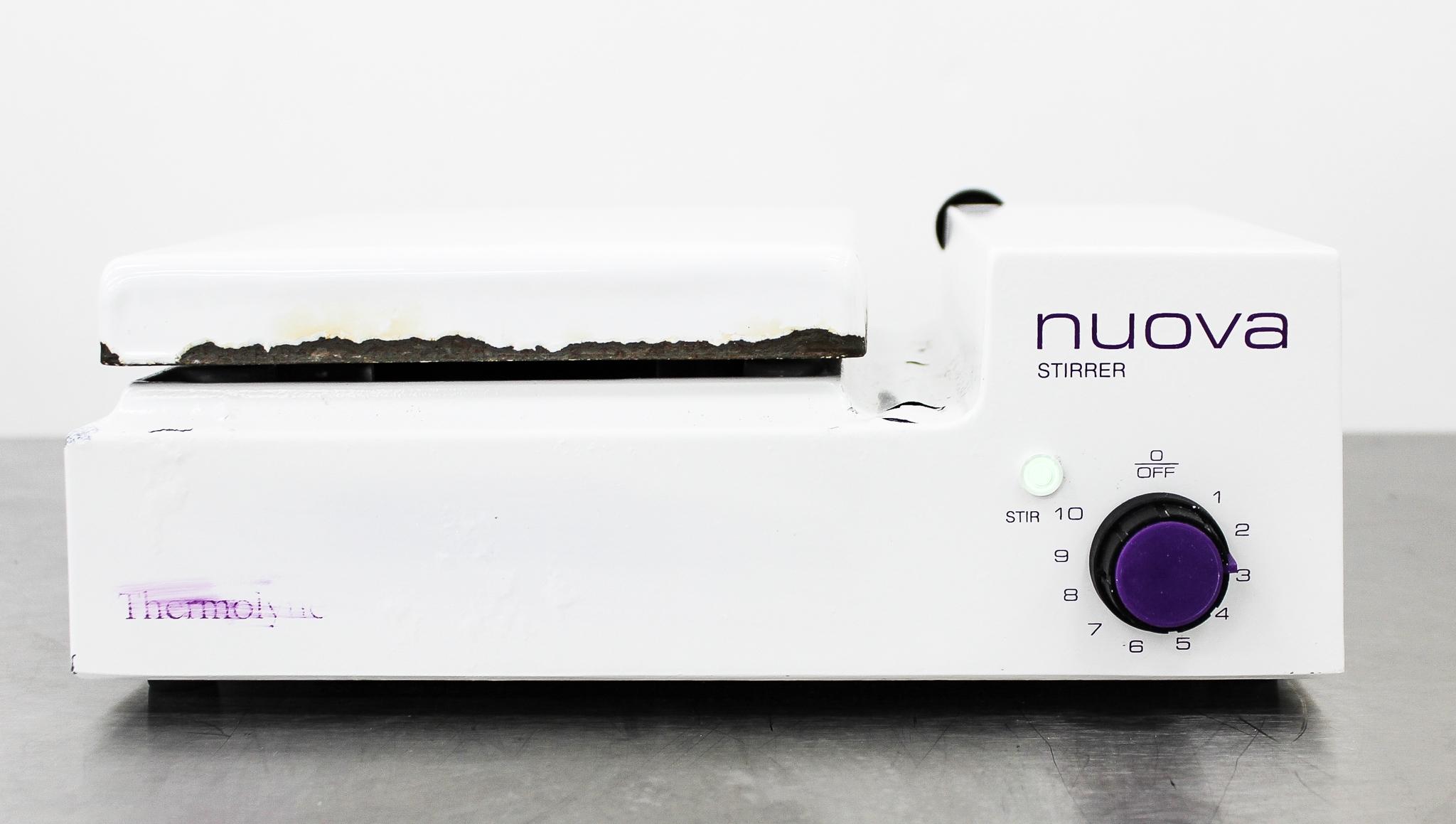 Nuova Thermolyne S18525 Magnetic Homogenizer Stir Plate with 7"x7" Porcelain Surface, 100-1000 RPM, 120V
