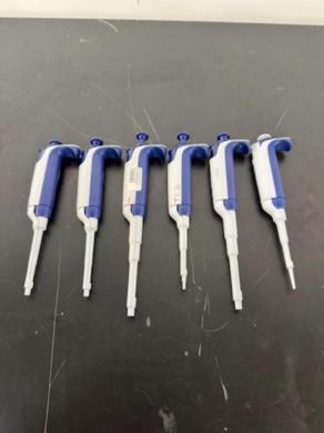 Rainin Pipet-Lite XLS Single Channel Pipettes – Set of 6 Precision Liquid Handlers-cover