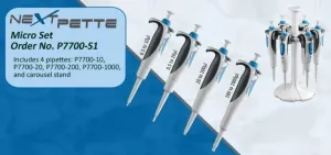 Accuris P7700-S1 NextPette Pipette Set (10, 20, 200, 1000 ul Pipettes), 3 of 3