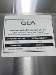 GEA CFI-100-01-472 Industrial Process Centrifuge for Bioprocessing, 3 of 4