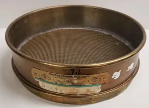 Tyler #18 Brass Full-Height Test Sieve 8" Diameter, 1000μm Aperture, 2 of 2