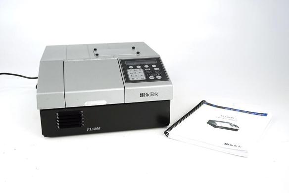 BioTek FLX800TB Top and Bottom Fluorescence Microplate Reader with Incubation-cover
