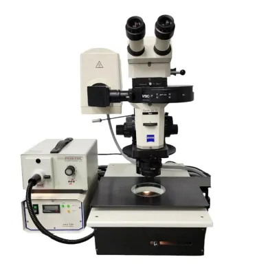 Zeiss Kramer Stemi SV11 Apo Fluorescence Stereo Microscope with Triple Nosepiece and Camera Adapter