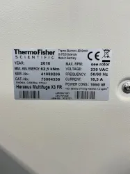 Thermo Scientific Heraeus Multifuge X3 FR Refrigerated Benchtop Centrifuge, 3 of 4