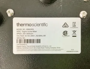 Thermo Scientific Thermo Vortex Mixer with Variable Speed and Touch/Continuous Operation, 8 of 9