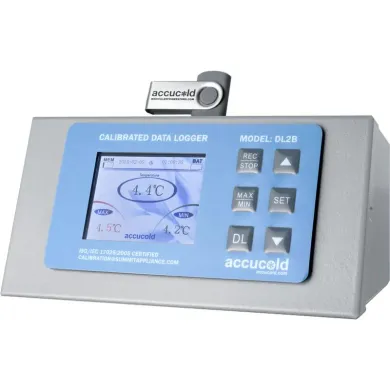 Accucold DL2BKIT USB Digital Data Logger with Large Backlit LCD Temperature Display
