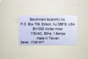 Benchmark Scientific BV1000 Vortex Mixer Benchtop, 2500 RPM, 2 of 6