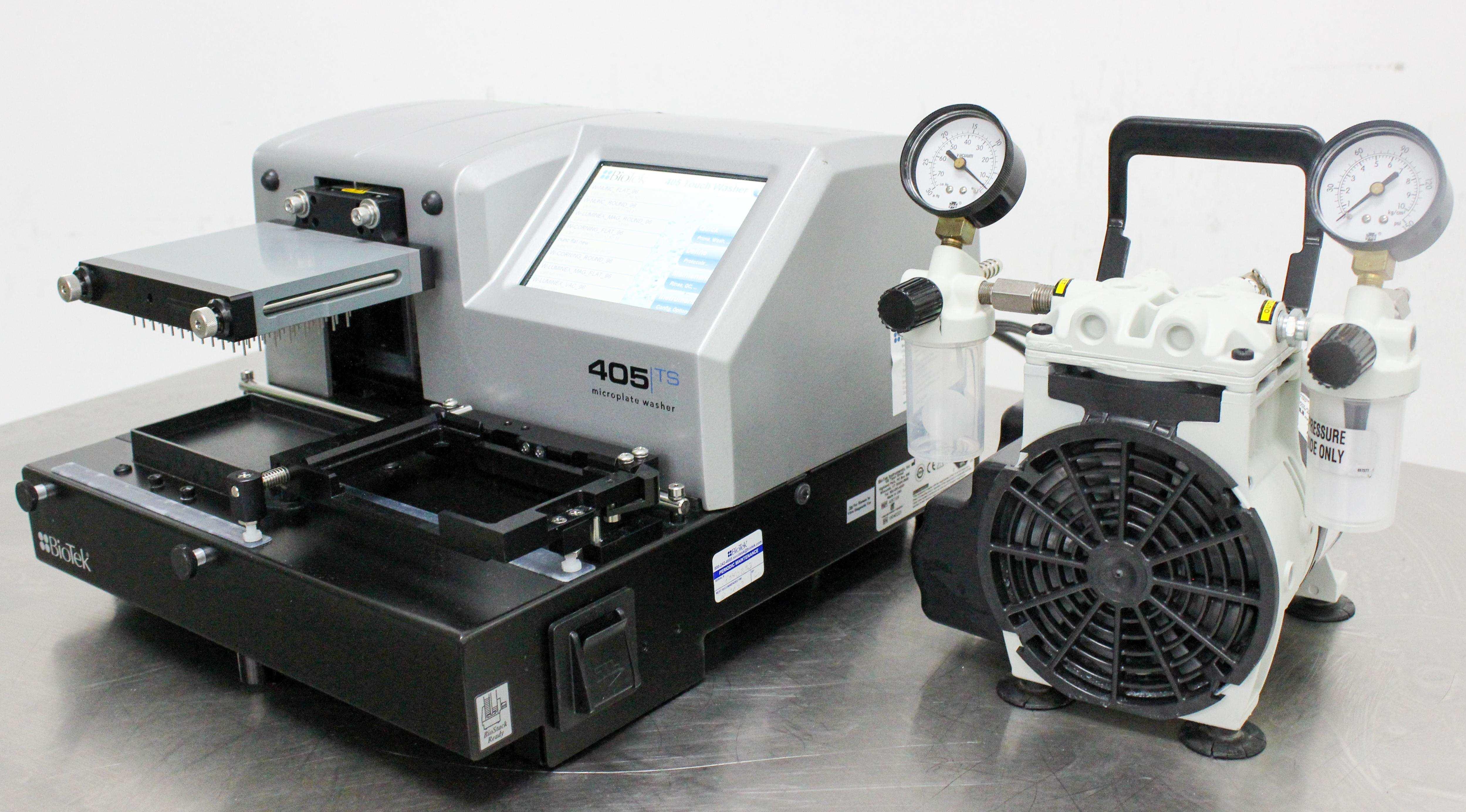 Agilent BioTek 405 TS Microplate Washer 96-Well with Touchscreen and Ultrasonic Manifold Cleaning