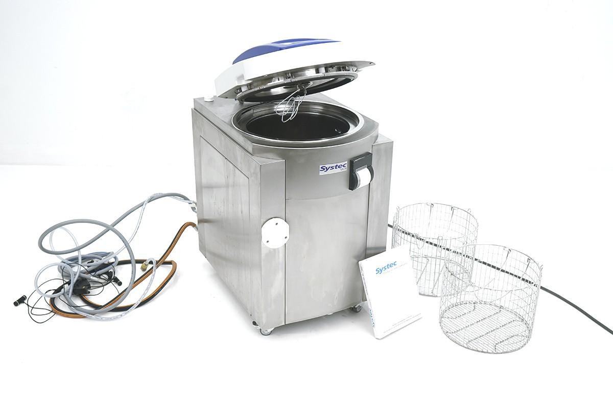 Systec VX-75 Laboratory Steam Sterilizer Autoclave, 75 L, Vacuum, Rapid Cooling, Exhaust Filtration, 2013