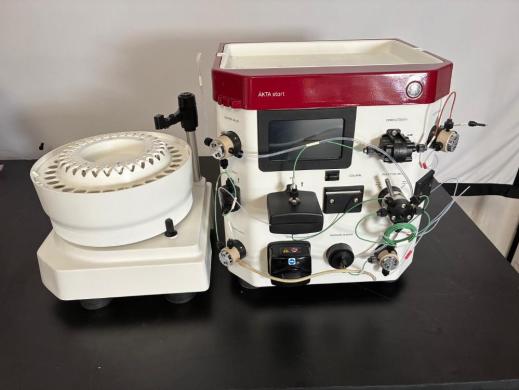 GE AKTA start protein purification system with integrated fraction collectors Froc30 and Froc10-cover