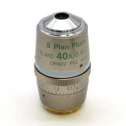 Nikon S Plan Fluor ELWD 40x Phase Contrast Microscope Objective, 2 of 2