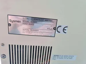 Sysmex K-1000 Hematology Analyzer, 7 of 13