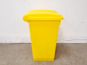 Lot of 8 Yellow Pedal-Operated 45L Laboratory Waste Bins, 5 of 9