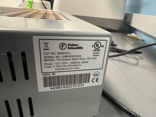 Fisher Scientific FS Drybath Standard 4-block Digital Dry Bath Incubator-cover