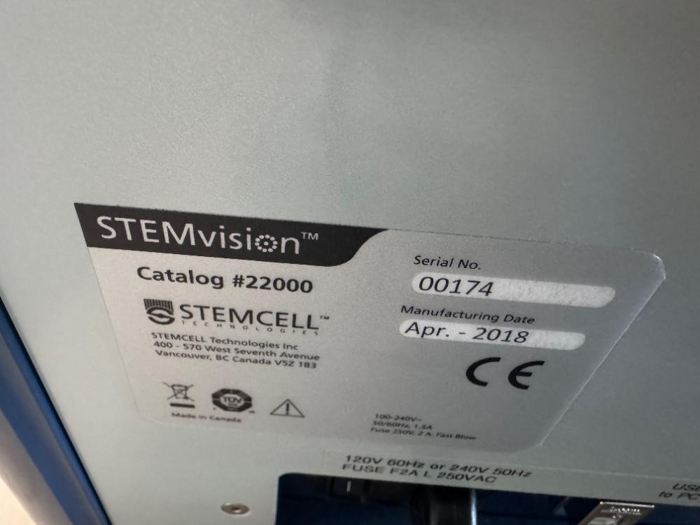 STEMCELL Technologies STEMvision Automated Cell Counter for Stem Cell Research