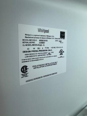 Whirlpool WRR56X18FW02 Upright Laboratory Refrigerator for Sample Storage-cover