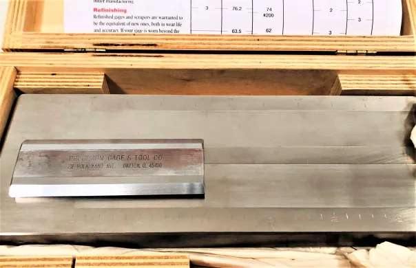 Precision Gage & Tool 6252 Fineness of Grind Gauge, 0-50 Micron Range