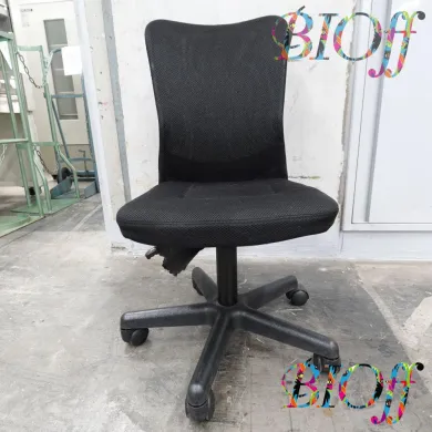 Black Laboratory Chair with Casters and Backrest, 42 × 42 × 80 cm