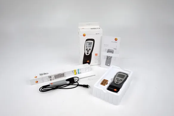 Testo 110 Digital Thermometer with Robust NTC Air Temperature Probe, 1.2 m Cable