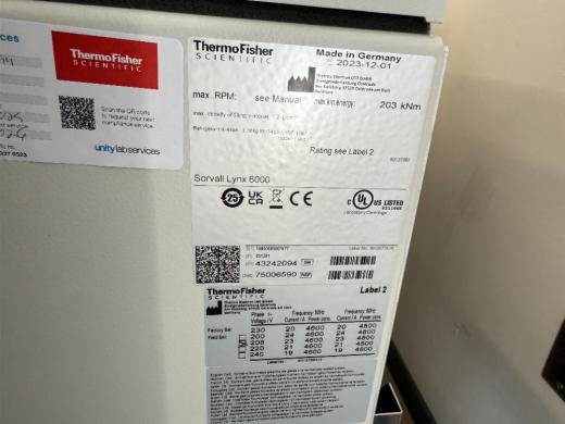 Thermo Fisher Scientific Sorvall Lynx 6000 High-Speed Laboratory Centrifuge-cover