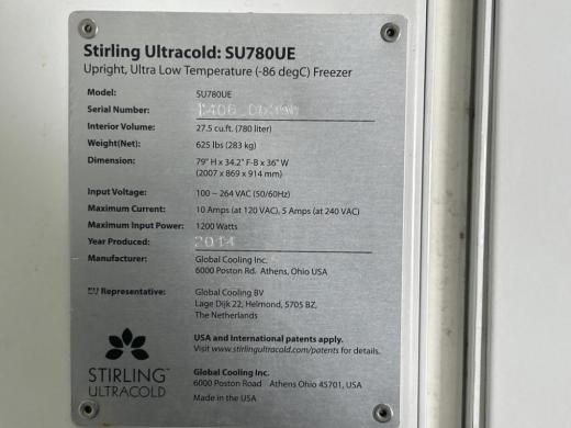 Stirling Ultracold -80°C Ultra-Low Temperature Freezer with Stirling Engine Technology-cover