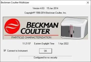 Beckman Coulter Multisizer 4e Electrical Sensing Zone Particle Size Analyzer, 9 of 13