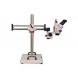 Meiji EMZ-5TR Trinocular Zoom Stereo Microscope with BAS-2 Heavy Duty Boom Stand, 4 of 6