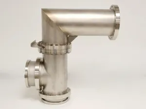 MDC MFG Inc. Stainless Steel UHV Vacuum Chamber Tee Section with CF Flanges, 3 of 8
