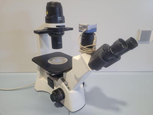 MOTIC AE21 Inverted Phase Contrast Microscope with 4 Objectives-cover