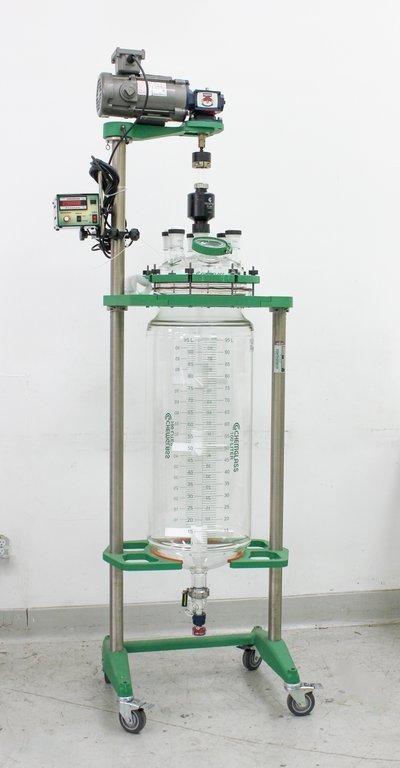 Chemglass 100L Jacketed Process Reactor System with Integrated Computer Control, Model THE-2108-130KS