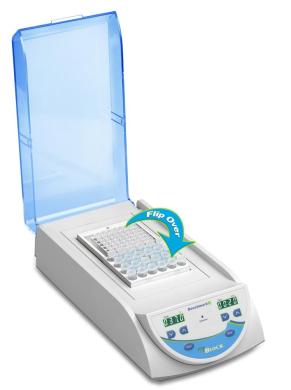 Benchmark BSH5002-2B myBlock ll - digital dry bath with 2 Quick-Flip blocks (BSWCMB) for tubes (0.2 to 2.0ml, PCR strips and PCR plates, 115V-cover