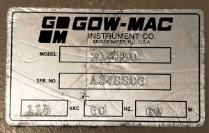 Gow-Mac 21-150 Helium Leak Detector for Gas Chromatography, 5 of 5