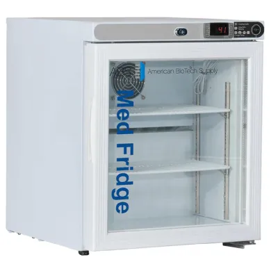 American BioTech Supply 1 Cu Ft Pharmacy Glass Door Refrigerator PH-ABT-HC-UCFS-0104G