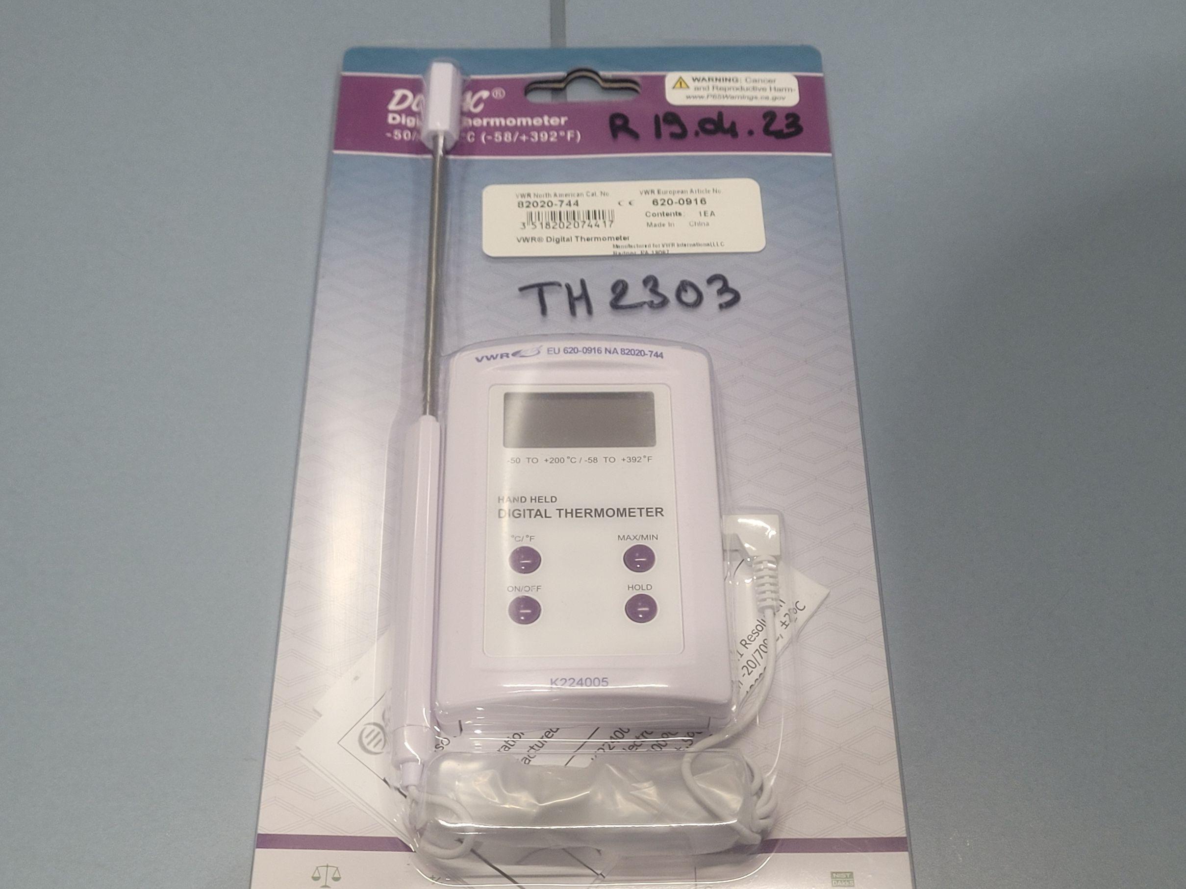VWR 620-0916 Electronic Thermometer with Probe