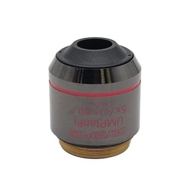 Olympus UMPlanFl 5x Microscope Objective for Brightfield, Darkfield, and Polarized Light-cover