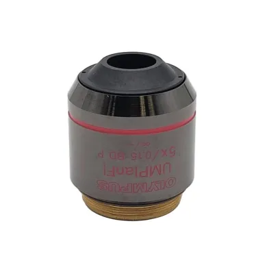 Olympus UMPlanFl 5x Microscope Objective for Brightfield, Darkfield, and Polarized Light