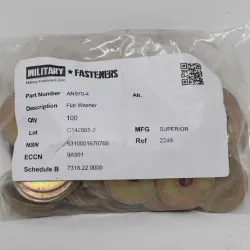 Military Cadmium Plated Steel Washer AN970 Series for Aeronautical Applications, 4 of 4