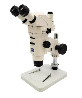 Zeiss Stemi SV 11 Apo Stereo Microscope with Camera Port and LED Ring Light-cover
