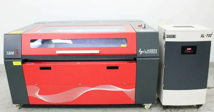 Laser Photonics SBM3 70W CO2 Flatbed Laser Cutter with XL-700 Fume Extractor