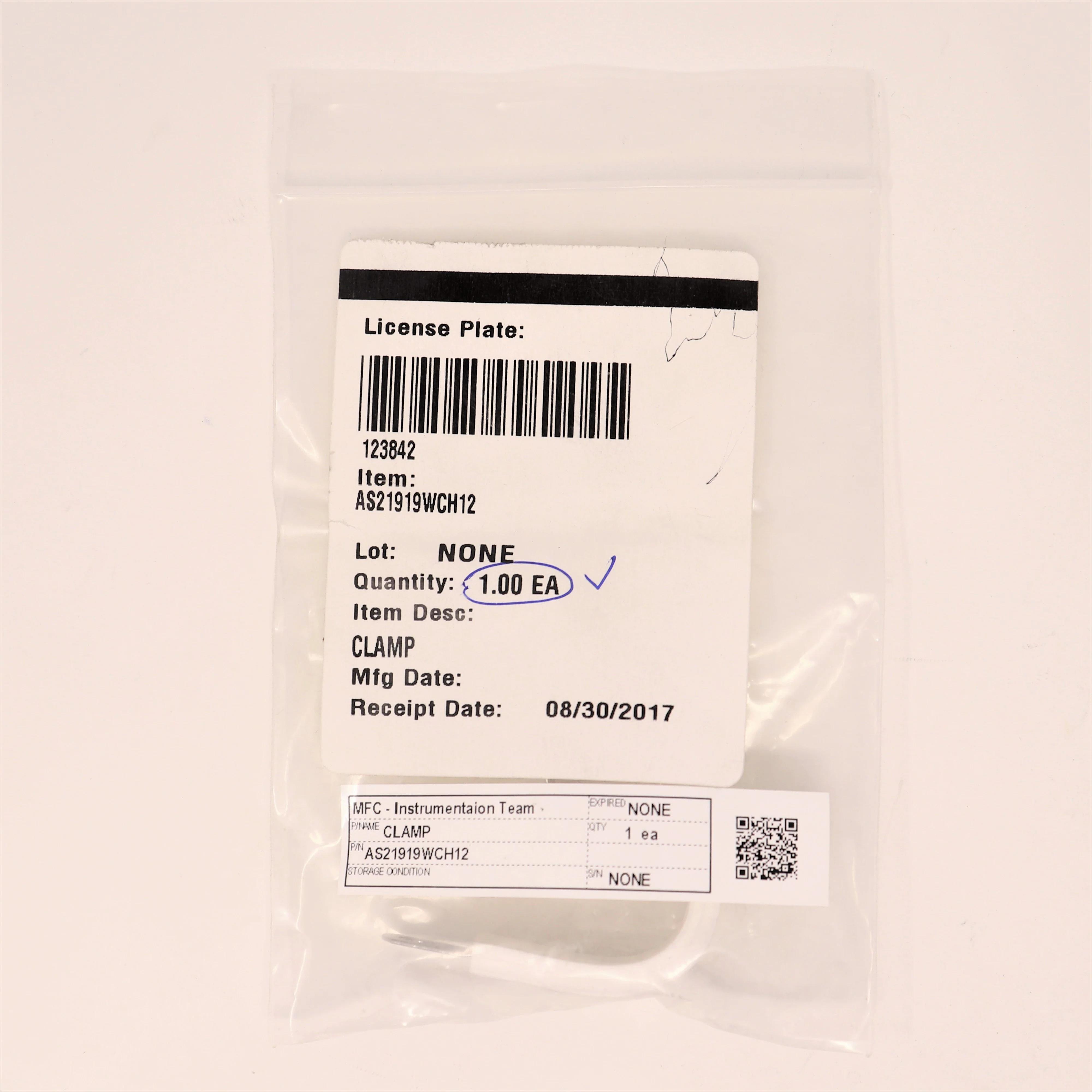 UMPCO Stainless Steel P Clamp AS21919WCH12 for Secure Cable and Tubing Management