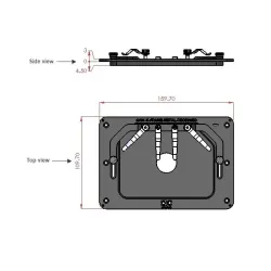 Okolab H401-K-FRAME-METAL-RECESSED Thermal Plate with H401-T-CONTROLLER/H401-T-PENNY Temperature Controllers, 3 of 4