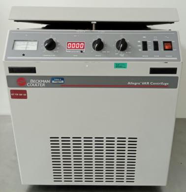 Beckman Coulter Allegra 6KR Refrigerated Benchtop Centrifuge (-10°C to 40°C, 8,000 RPM)-cover