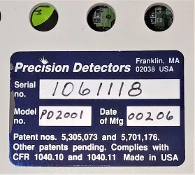 Precision Detectors PD2000DLS Dynamic Light Scattering Detector with PD Controller, 7 of 8