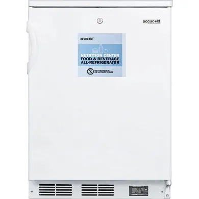 Accucold FF6LW7NZ 5.5 cu.ft. Laboratory Refrigerator with Solid Door and Digital Temperature Display